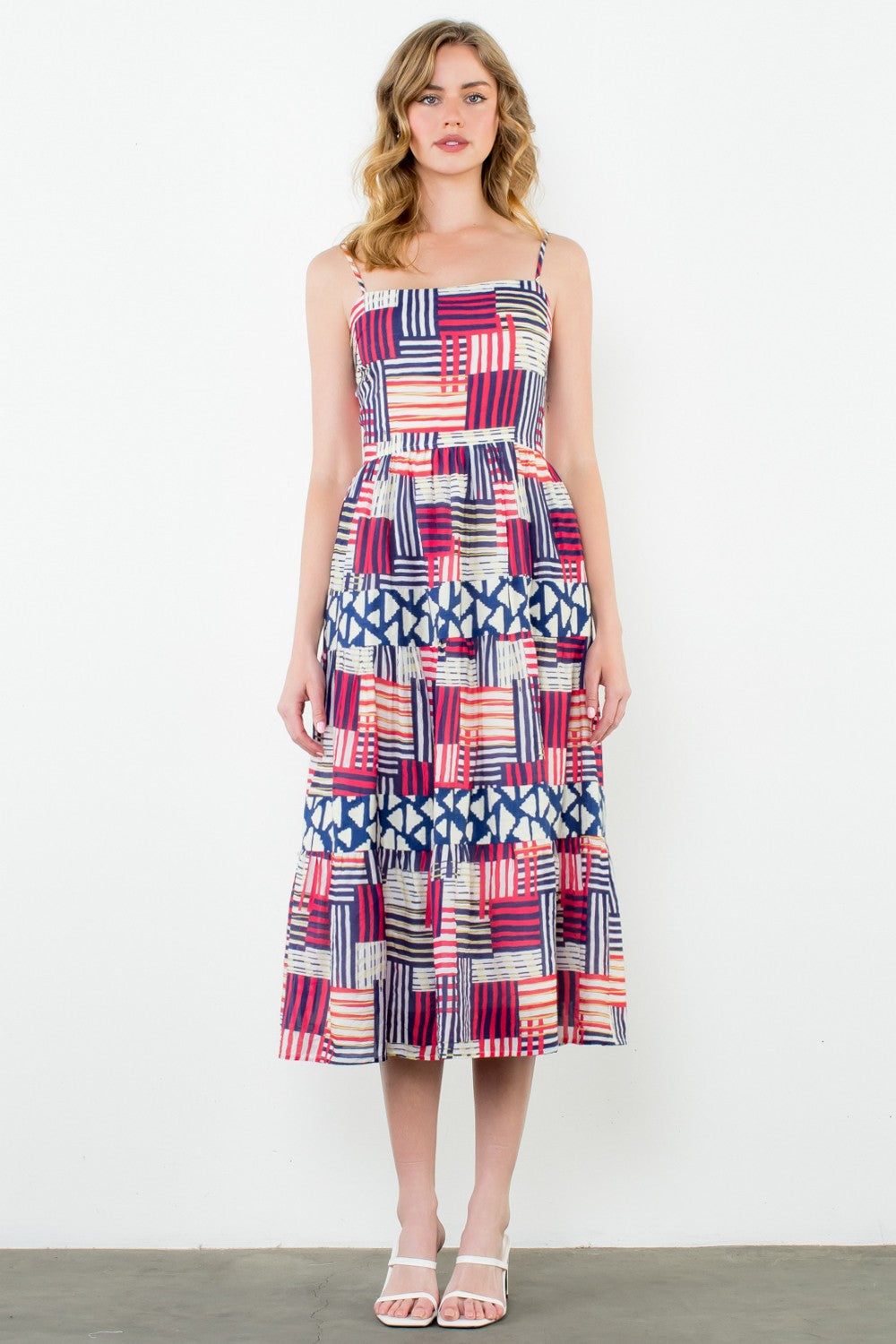 Danielle Strap Tiered Maxi Dress