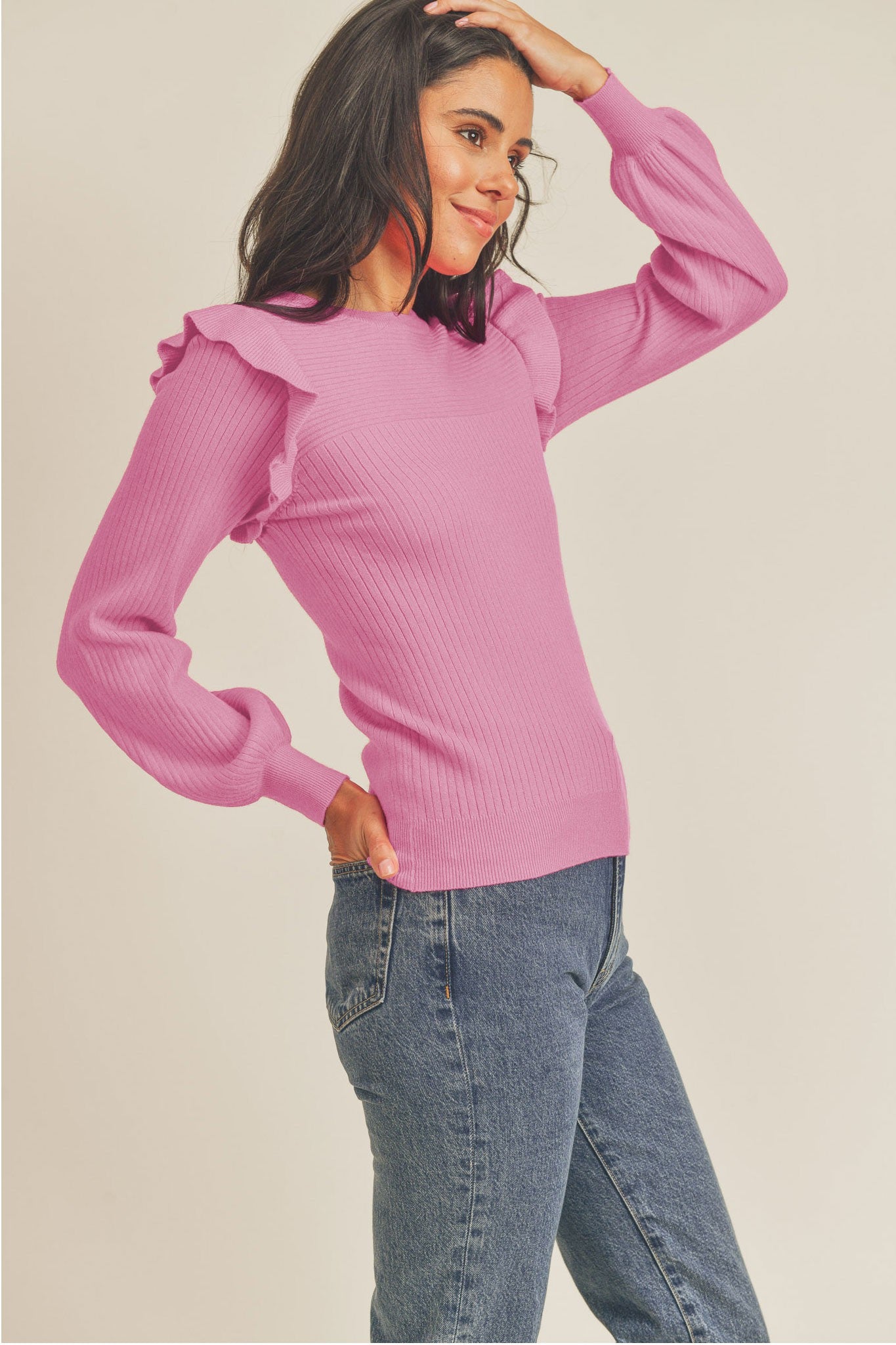 Blakely Ruffle Sweater