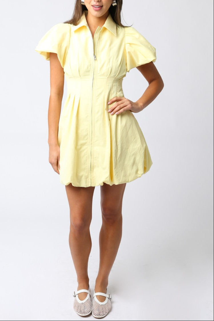 Aubrie Puff Sleeve Mini Dress