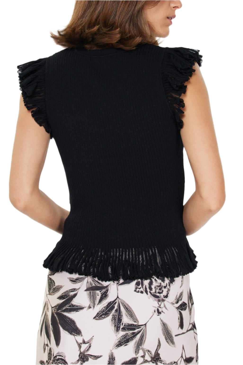 Kaylor Flutter Sleeve Sweater Top