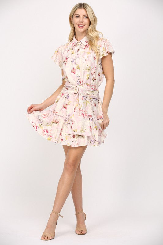 Rori Belted Mini Dress