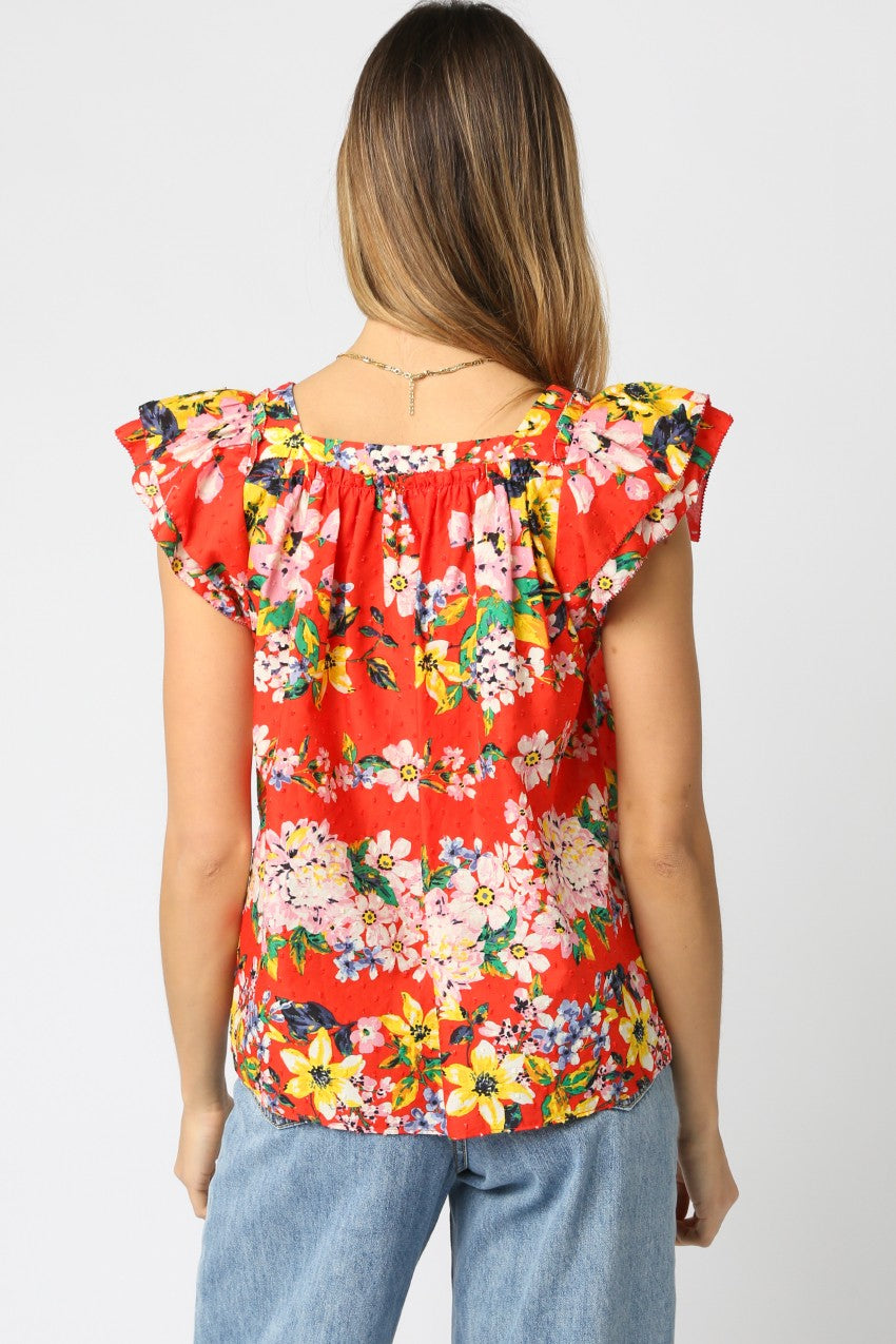 Harley Ruffle Sleeve Top