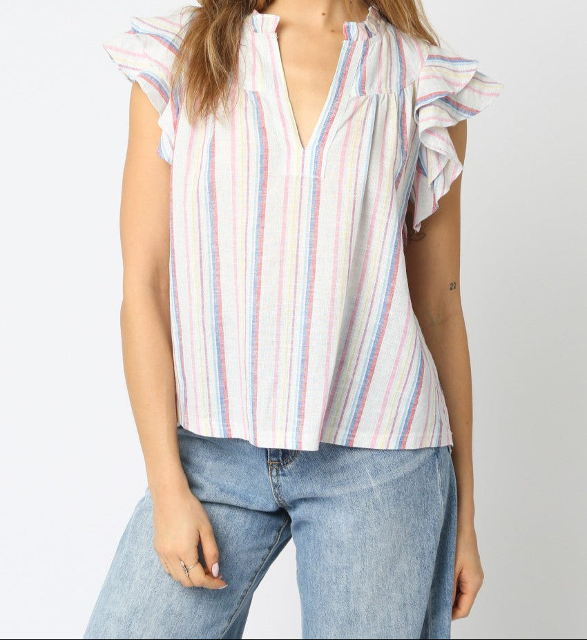 Kaila Striped Corley Top