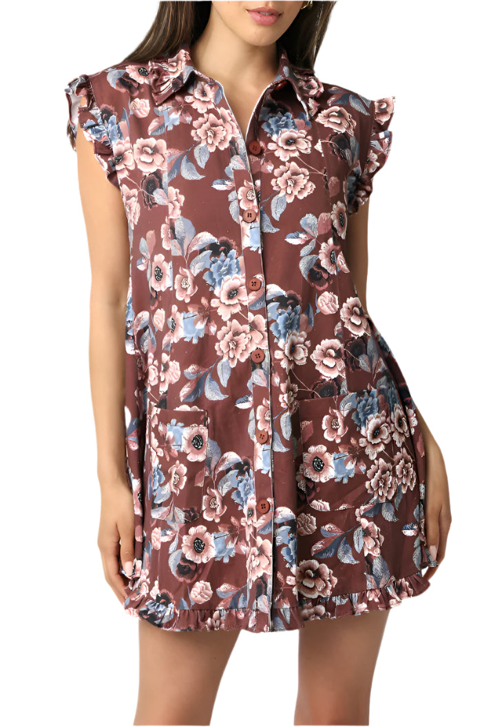 Katie Ruffled Mini Dress