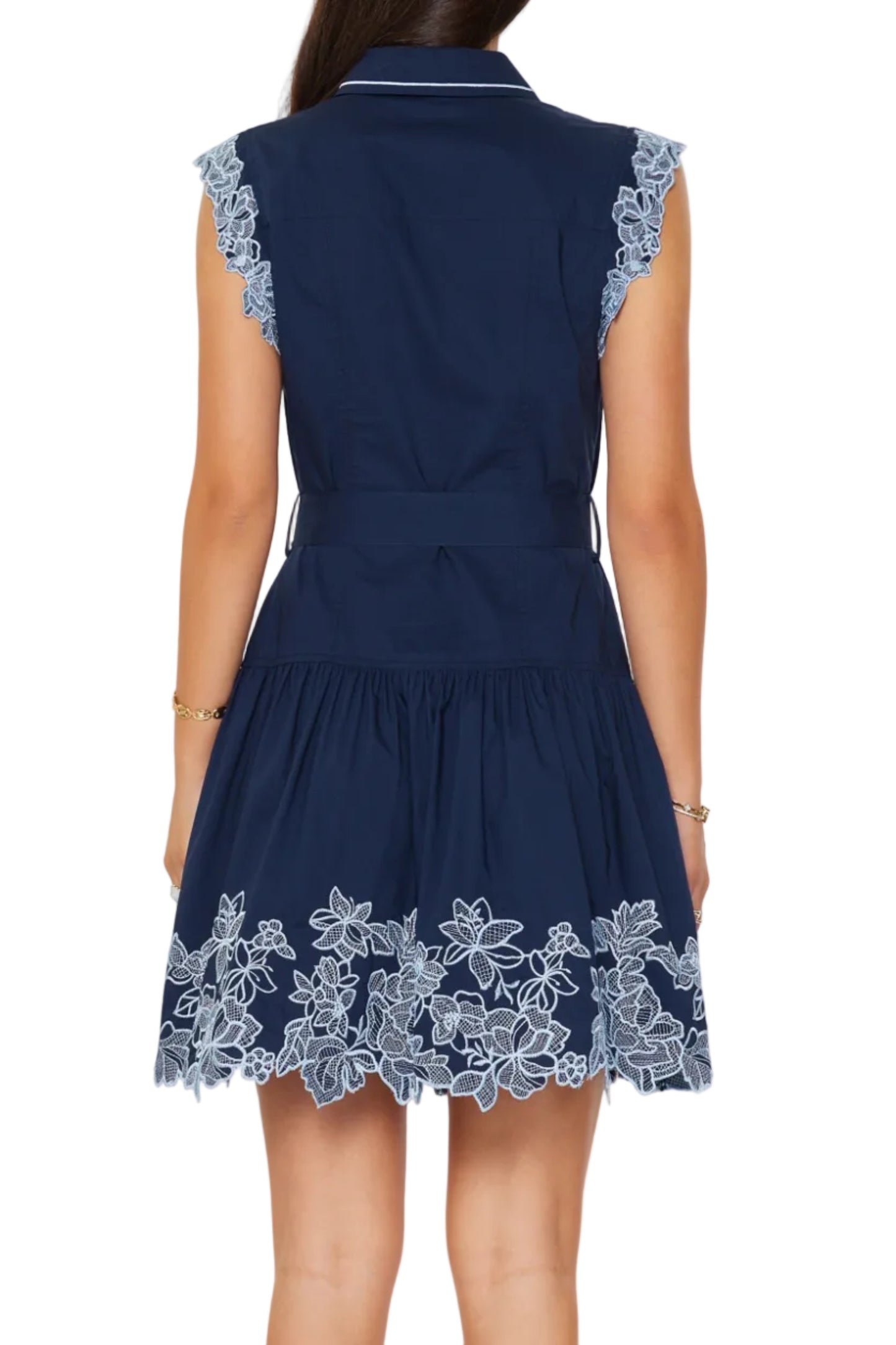 Harper Cotton Floral Embroidered Mini Dress