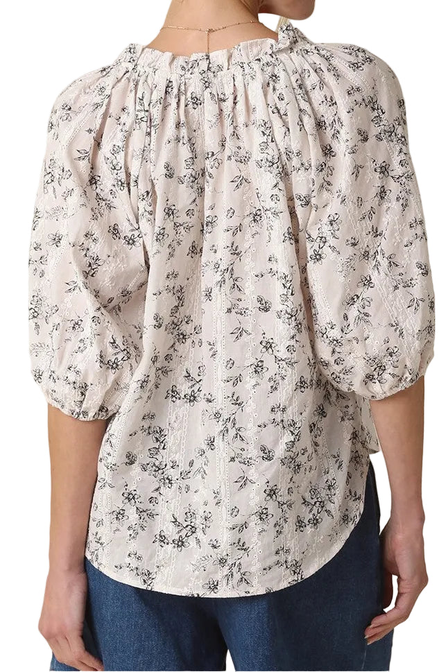 Erica Floral Puff Sleeve Blouse