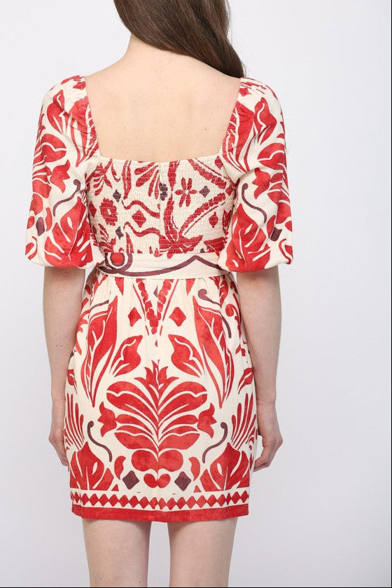Aggie Printed Mini Dress