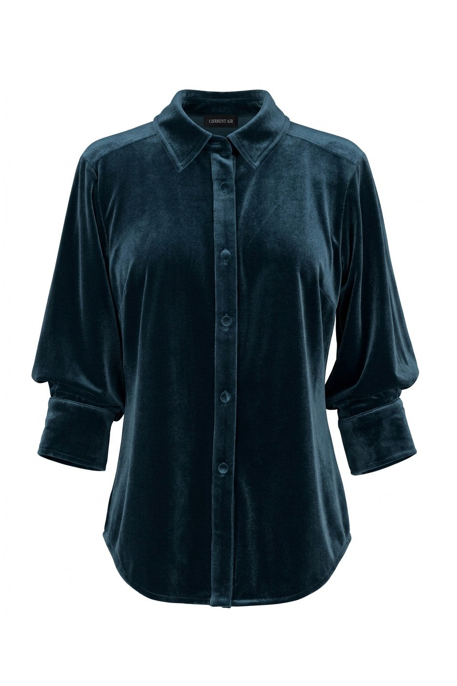 Rowan Velvet Top In Blue
