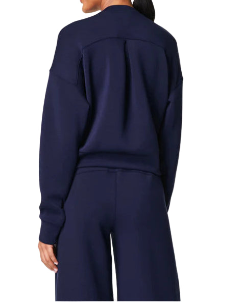 Spanx Air Essentials Crewneck in Timeless Navy