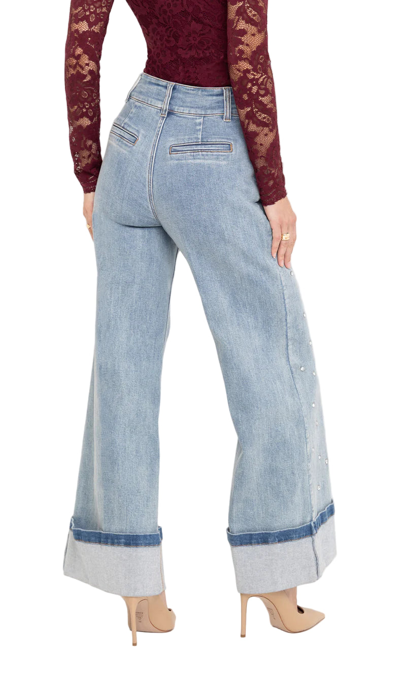 Raquel Crystal Stud Jeans