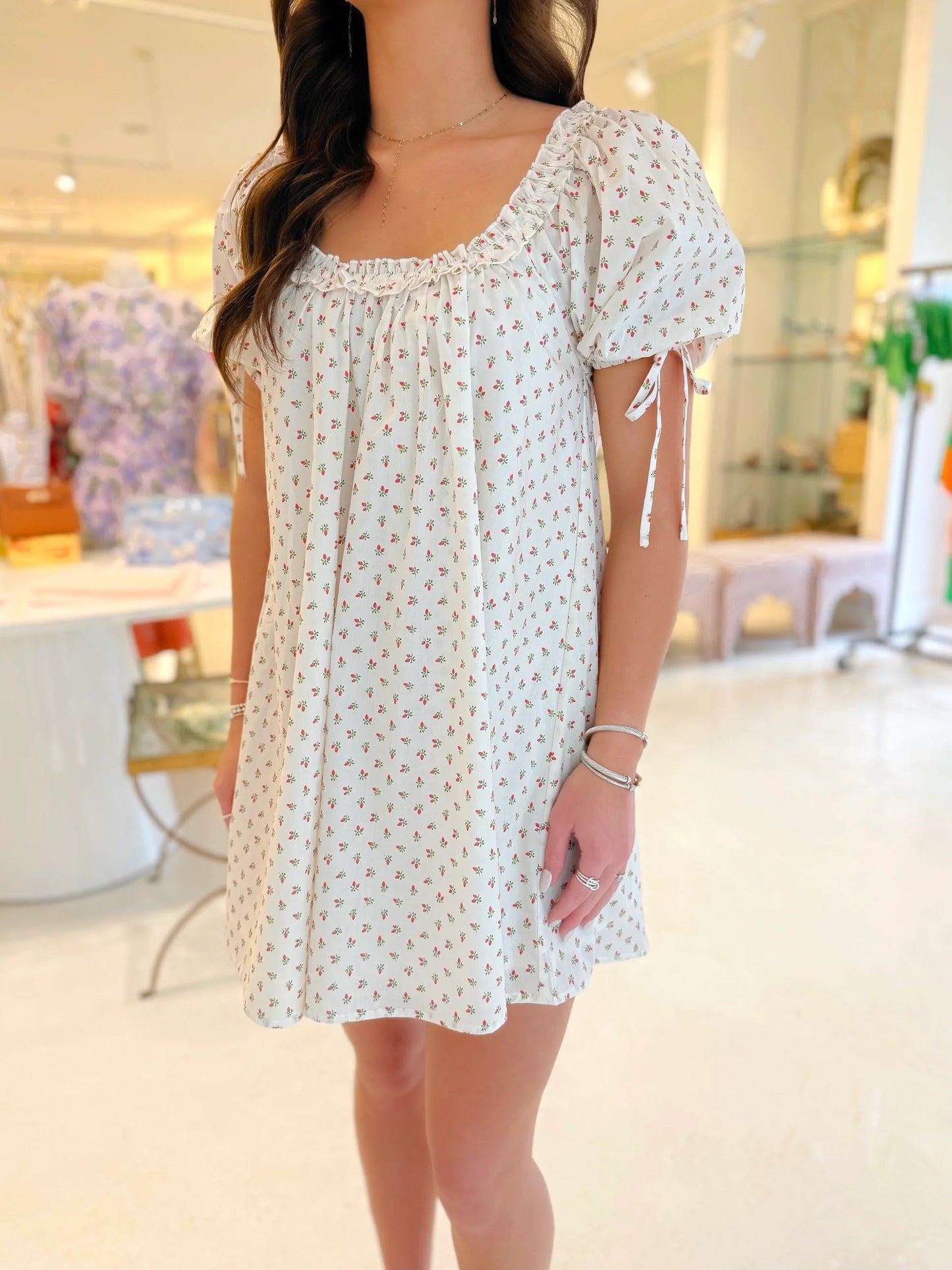 Hallie Puff Sleeve Mini Dress