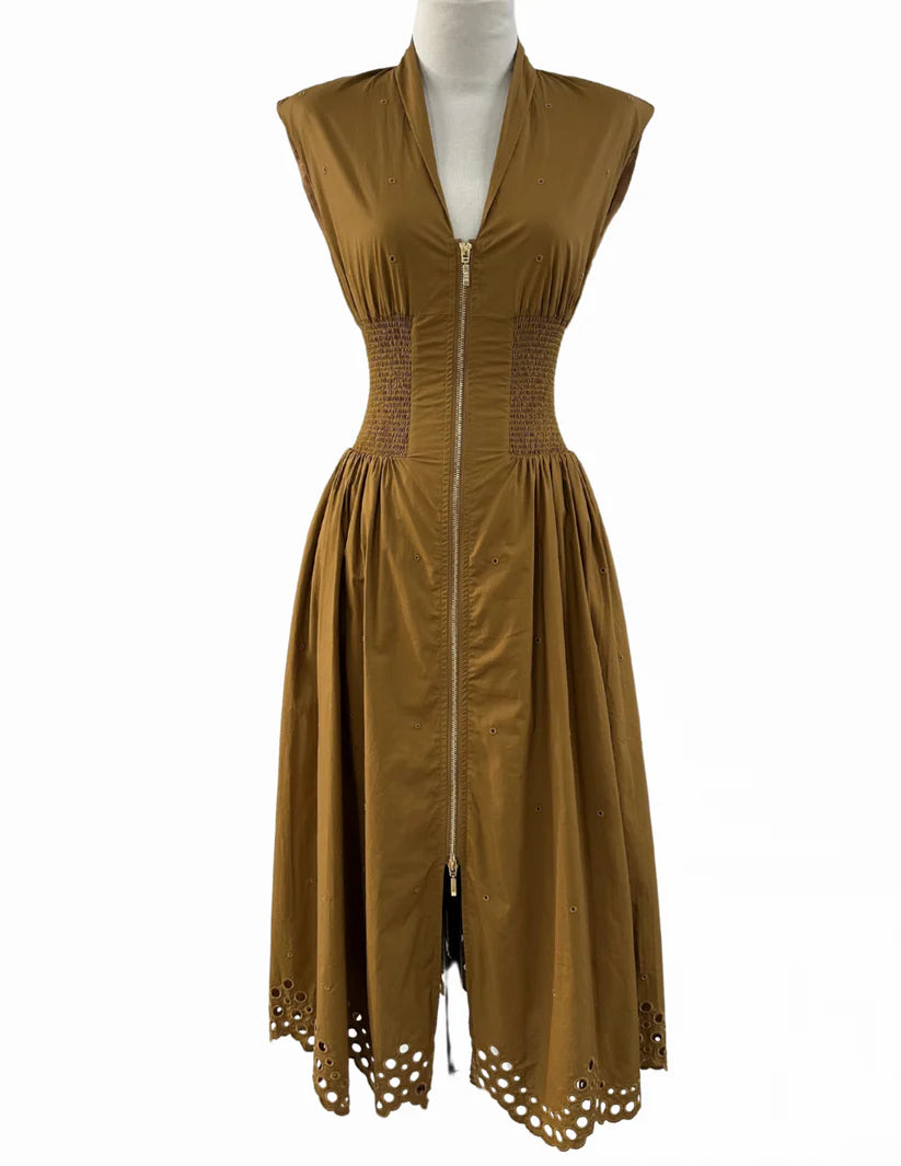Eloise Zip-Up Midi Dress