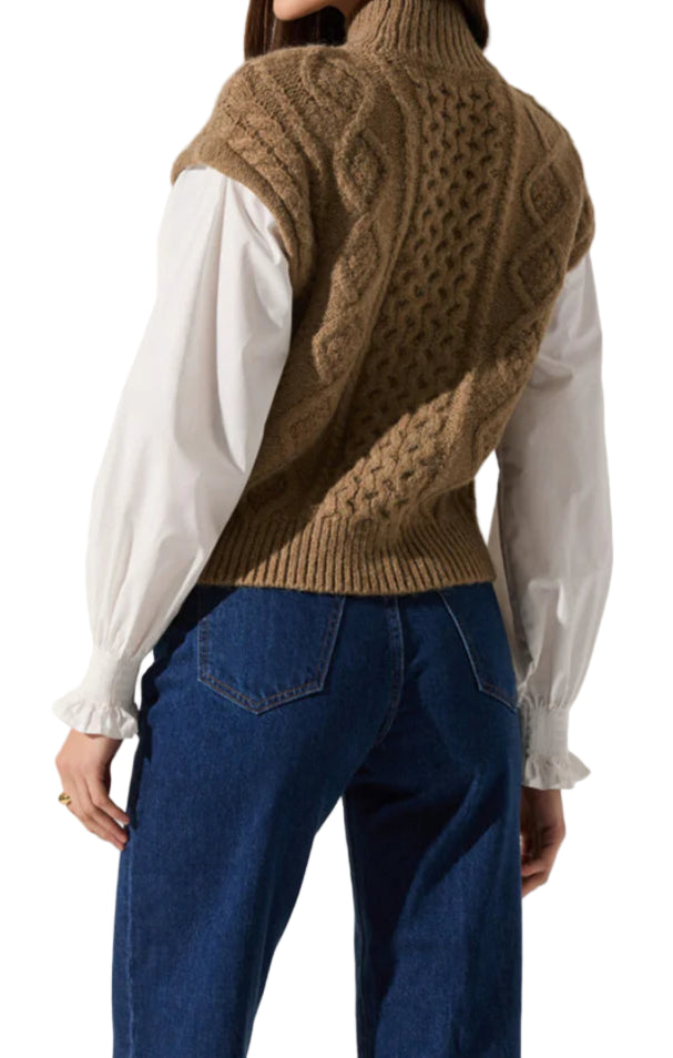 Angelina Mixed Media Sweater
