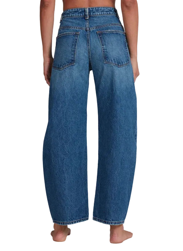 ASKKNY Twisted Barrel Wide Leg Jeans