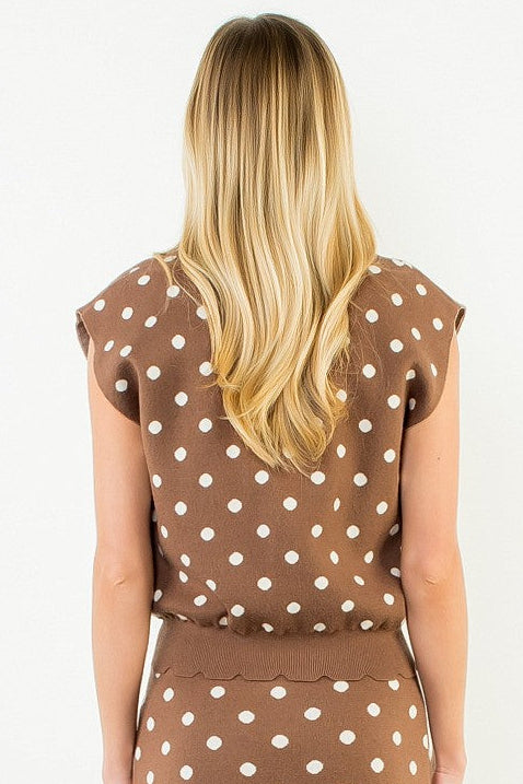 Marley Polka Dot Knit Top