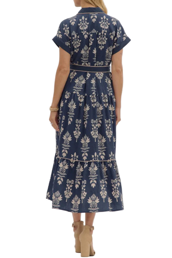 Sandra Floral Print Maxi Dress