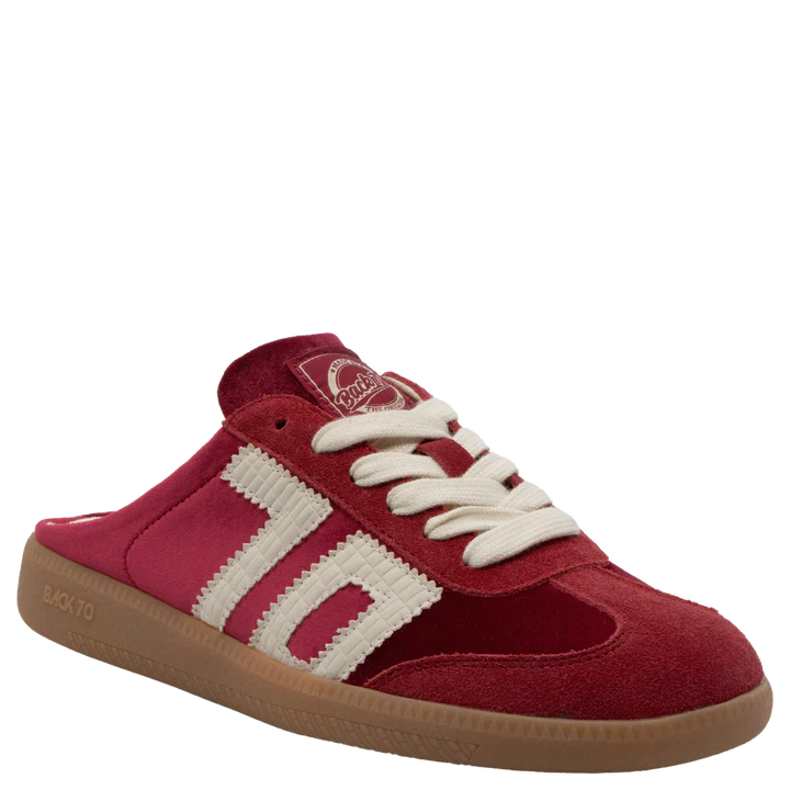 Back 70 Easter Backless Sneaker In Velvet Milk Red