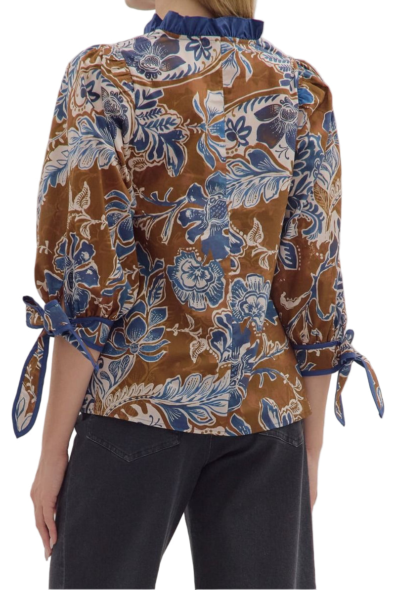 Ginger Floral Print Top