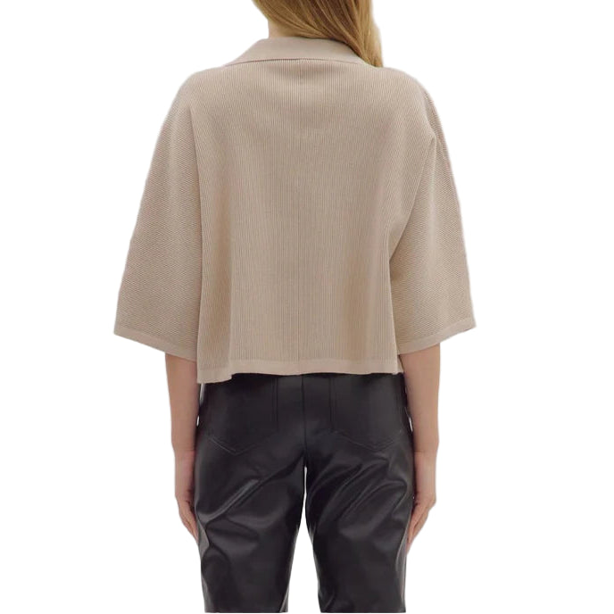 Katy Knit V Neck Top