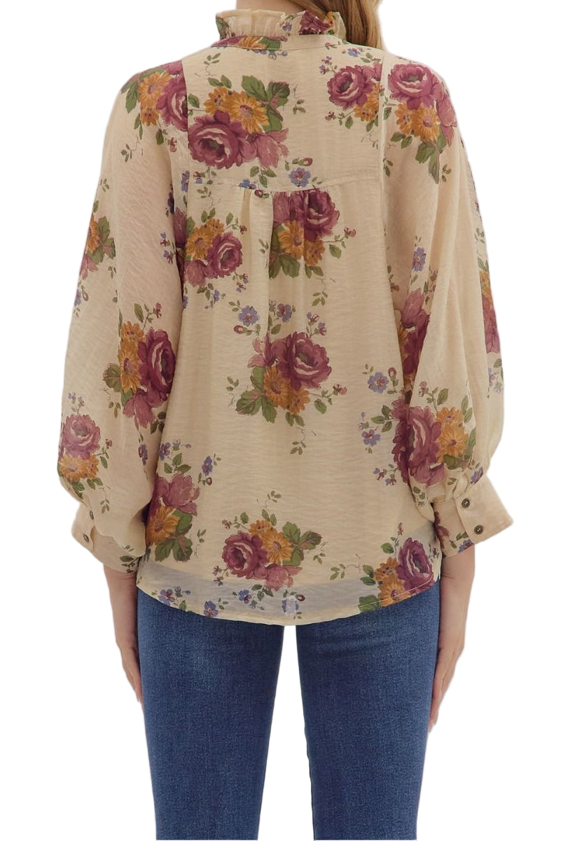 Avery Long Sleeve Floral Top