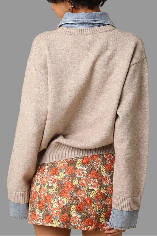 Laura Denim Sweater