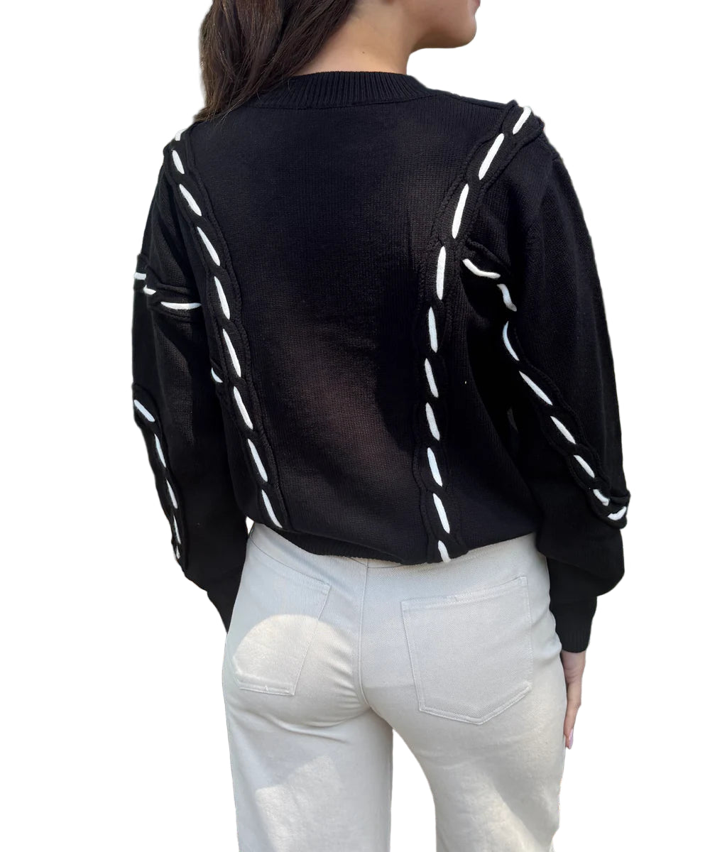 Amy Pattern Knit Sweater