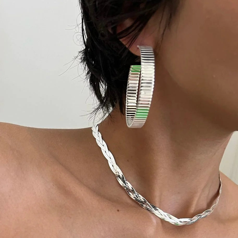 Jennifer Zeuner Odessa 2" Mesh Hoops