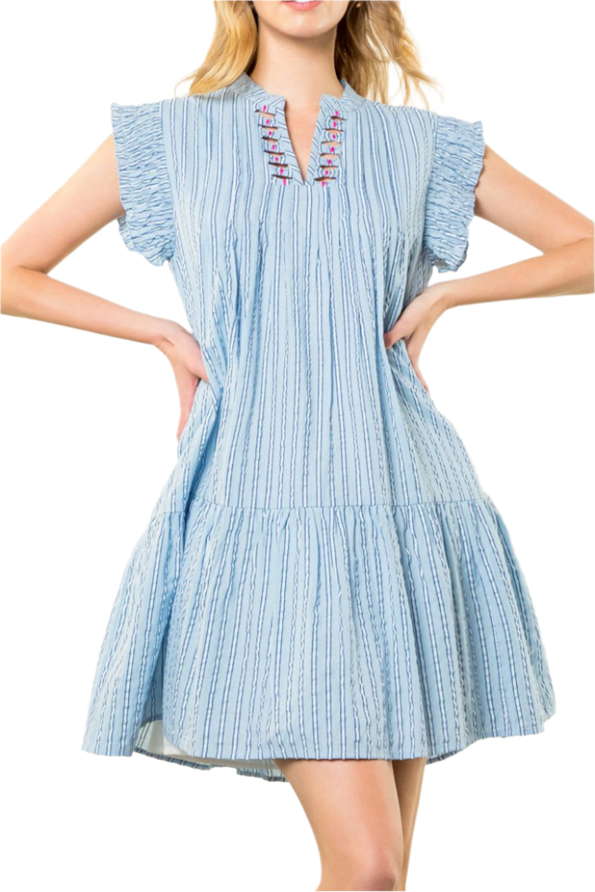 Elaine Stripe Mini Dress