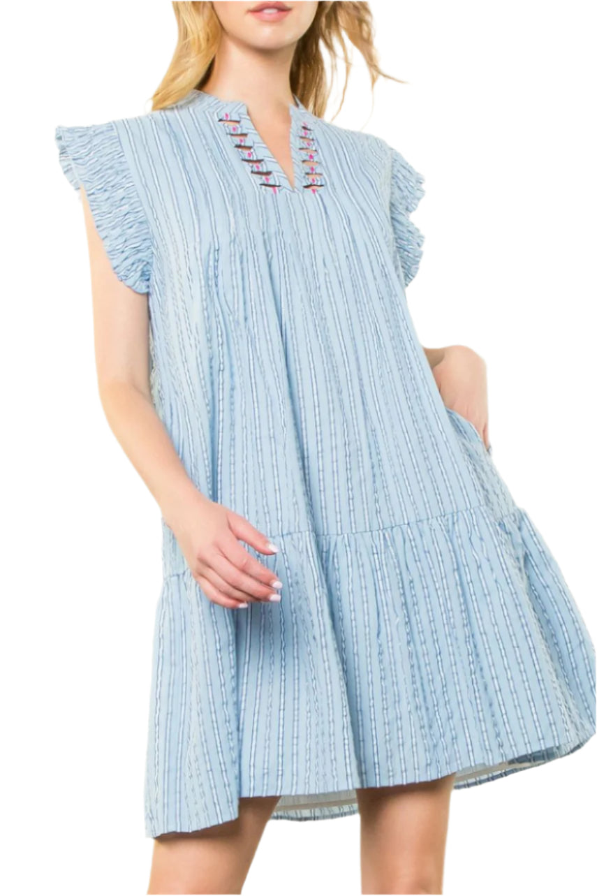 Elaine Stripe Mini Dress