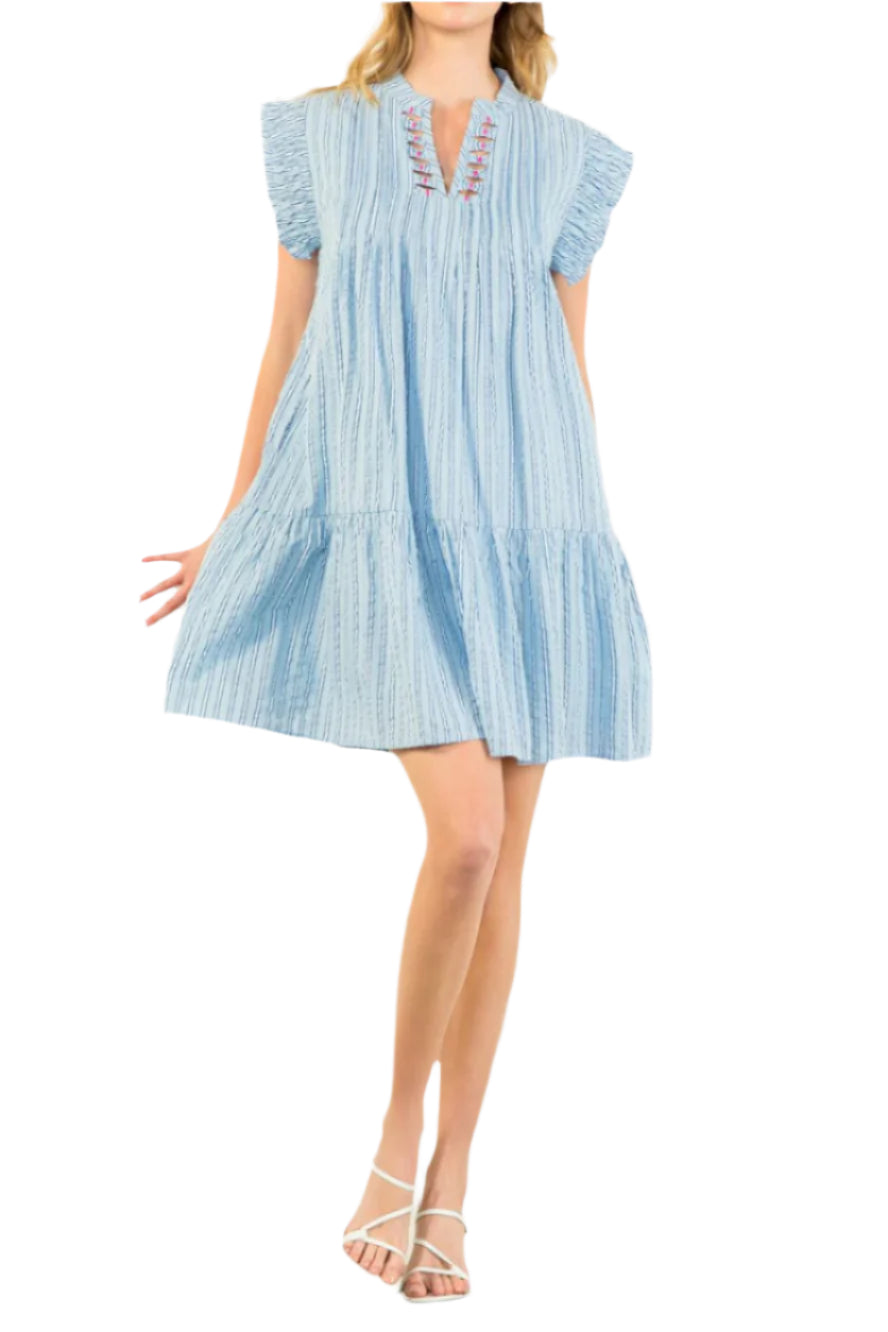 Elaine Stripe Mini Dress