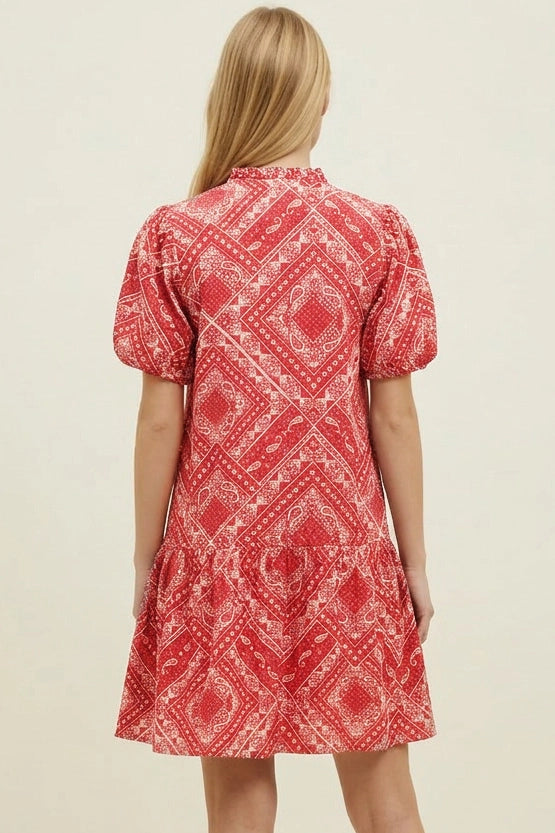 Maren Bandana Mini Dress