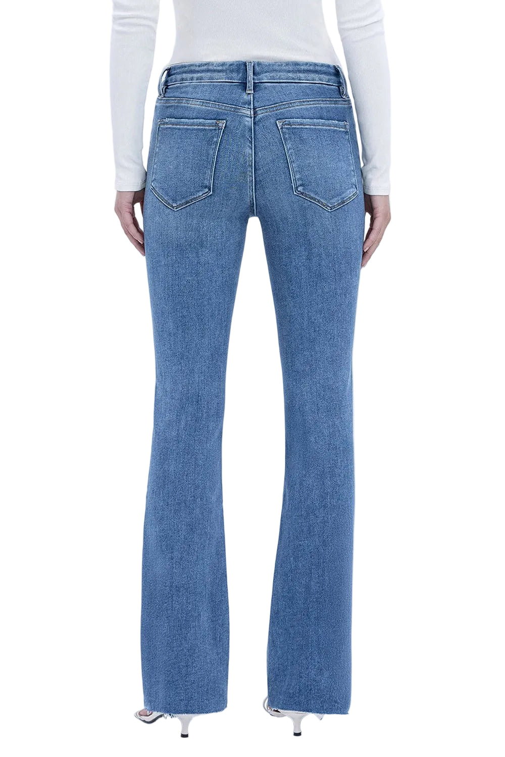 Vervet Mid Rise Seamless Waistband Bootcut Jeans