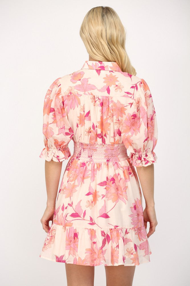 Bethany Smocked Waist Mini Dress