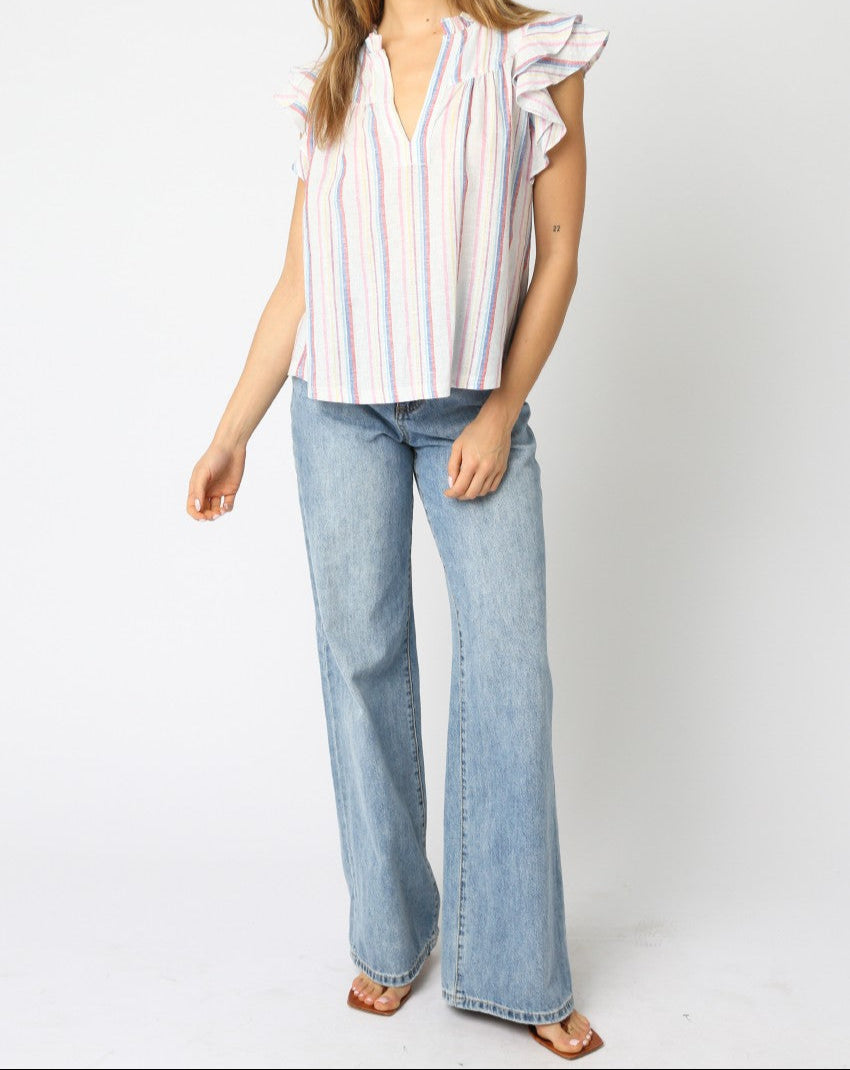 Kaila Striped Corley Top