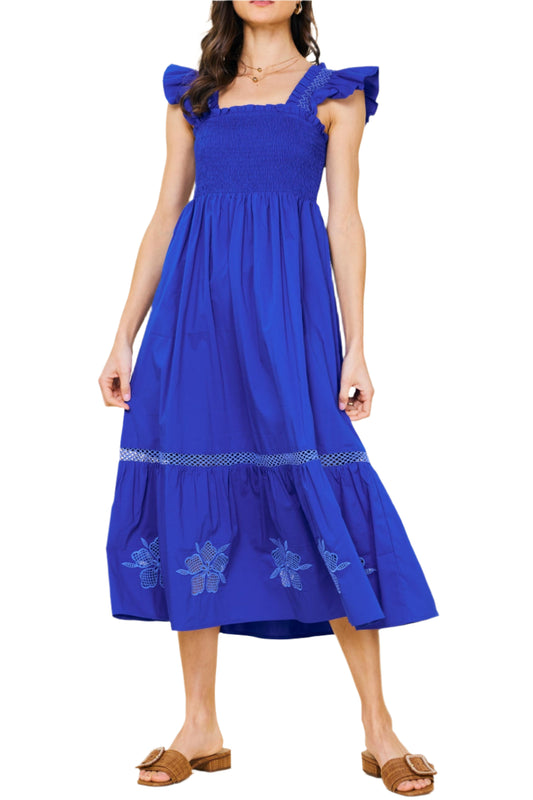 Liza Embroidered Maxi Dress