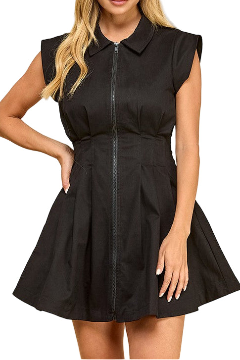 Grace Pleated Mini Dress
