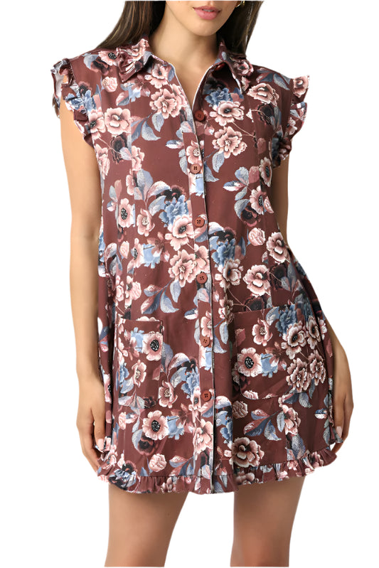 Katie Ruffled Mini Dress