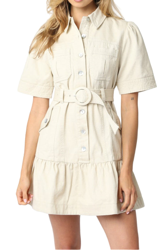 Adam Button Dress