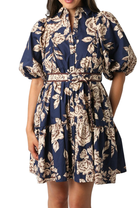 Faith Floral Belt Dress