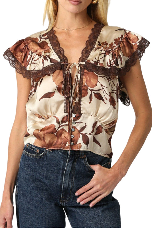Parkes Floral Lace Top
