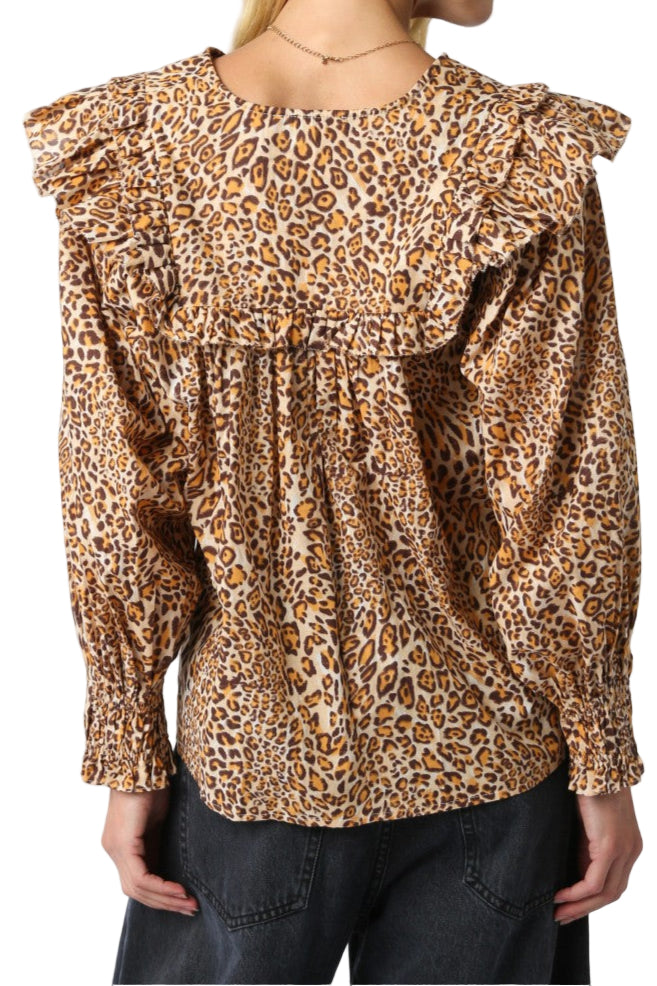 Elsa Long Sleeve Leopard Top