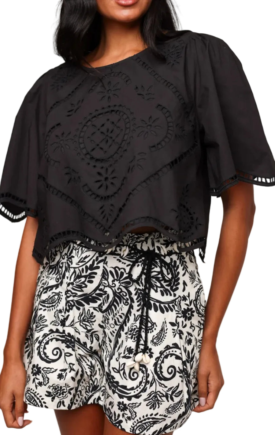 Shore Cleo Top In Black