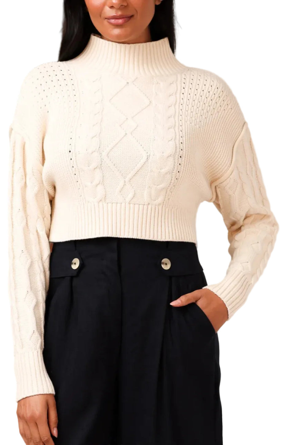 Shore Merit Mock Neck Sweater