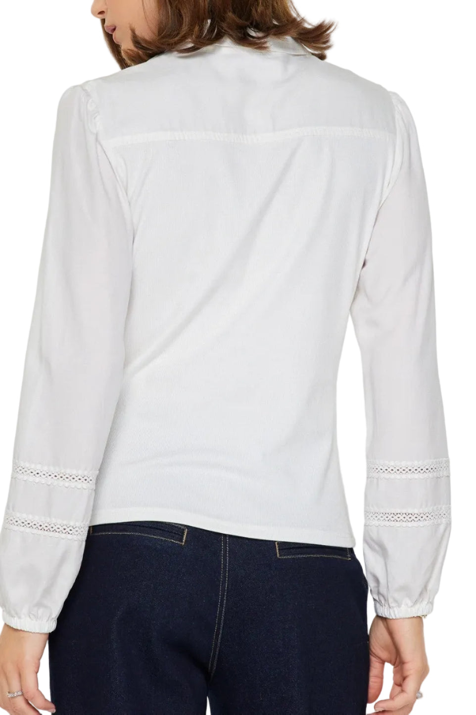 Karina Mixed Media Polo Knit Top