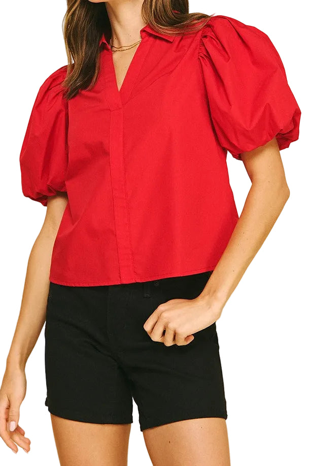 Courtney Bubble Sleeve Blouse