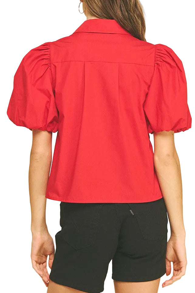 Courtney Bubble Sleeve Blouse