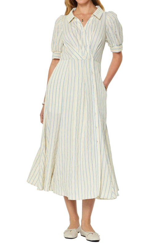 Kacey Striped Button Down Maxi Dress