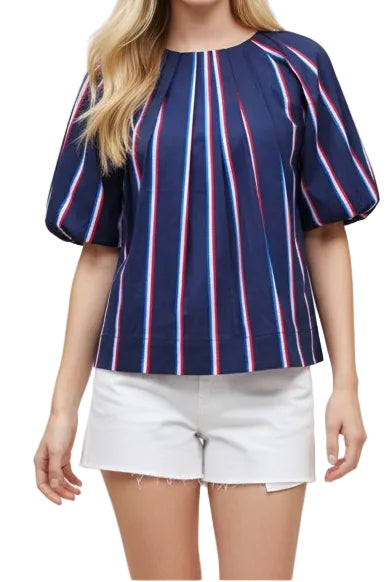 Melania Stripe Top