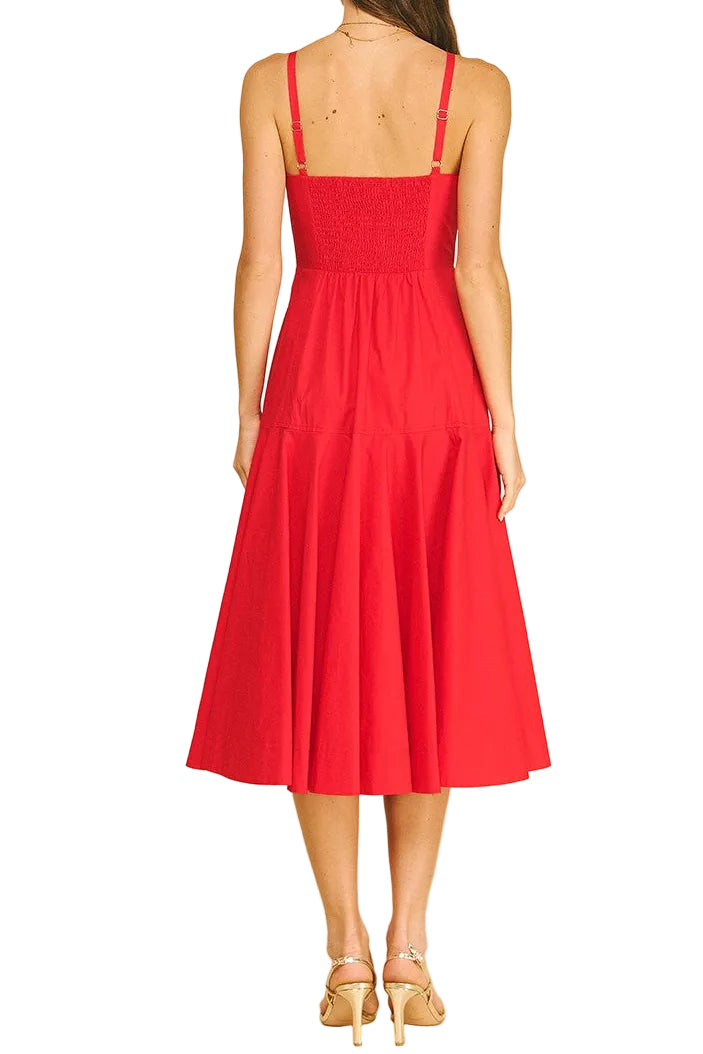 Olivia Halter Neck A-line Midi Dress