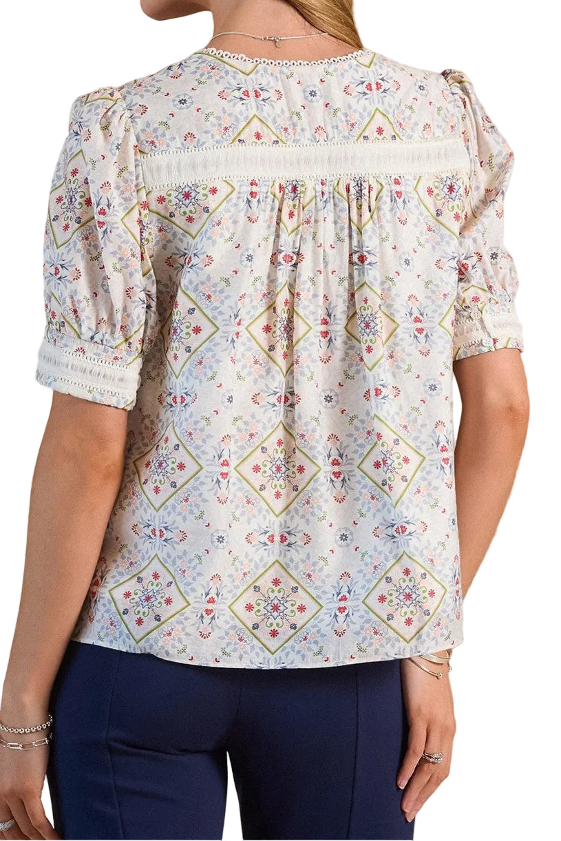 Claire Printed Blouse